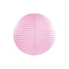 Light pink round paper lantern  with LED light / no led light