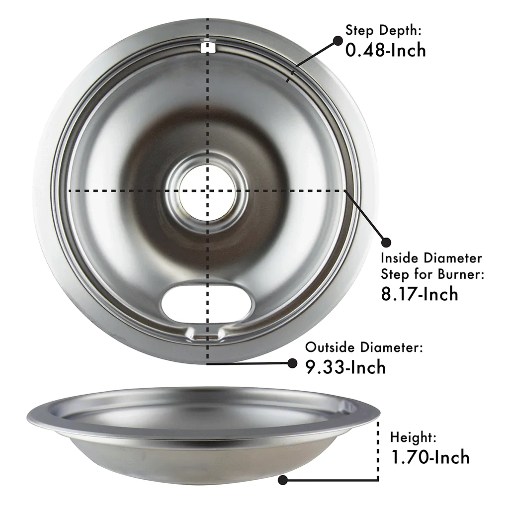 102AM7383 Style A Large Canning Element and Heavy Duty Chrome Drip Bowl Range Kleen