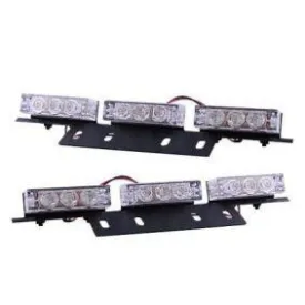 12-24v 3Led x 2Module Grill Mount Flashing Red