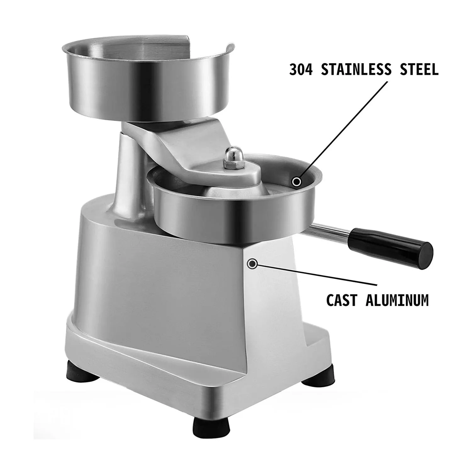 ALDKitchen Burger Press | Hamburger Patty Maker | Commercial Meat Forming Tool | Stainless Steel |   500 Pcs Paper Sheet Set for free