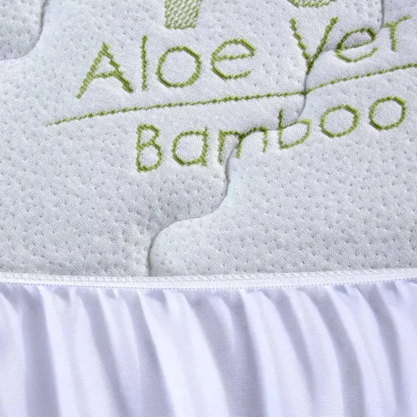 Bamboo Aloe Vera Hypoallergenic Quilted Mattress Pad