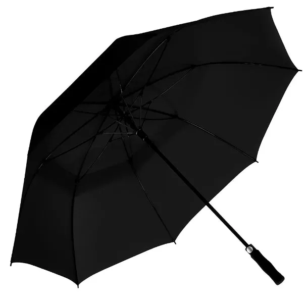 Black Large Windproof Umbrella