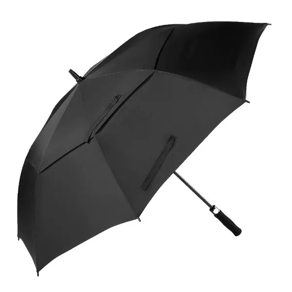 Black Large Windproof Umbrella