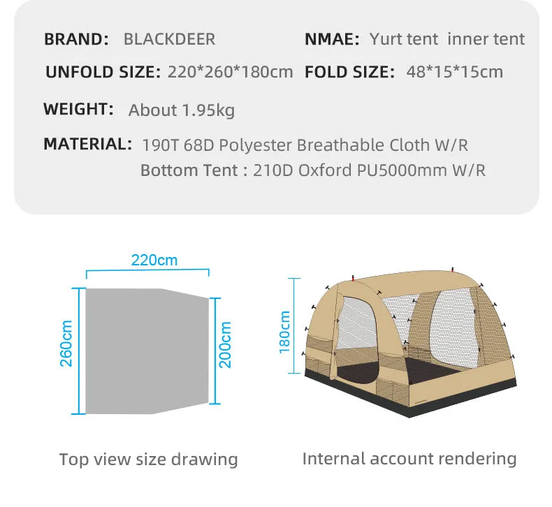 Blackdeer Time Space Tunnel Inner Tent