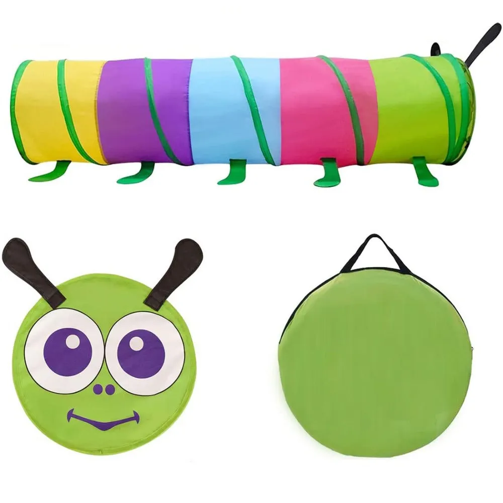 Caterpillar Kids Crawling Tunnel Tent - 6 Feet Long