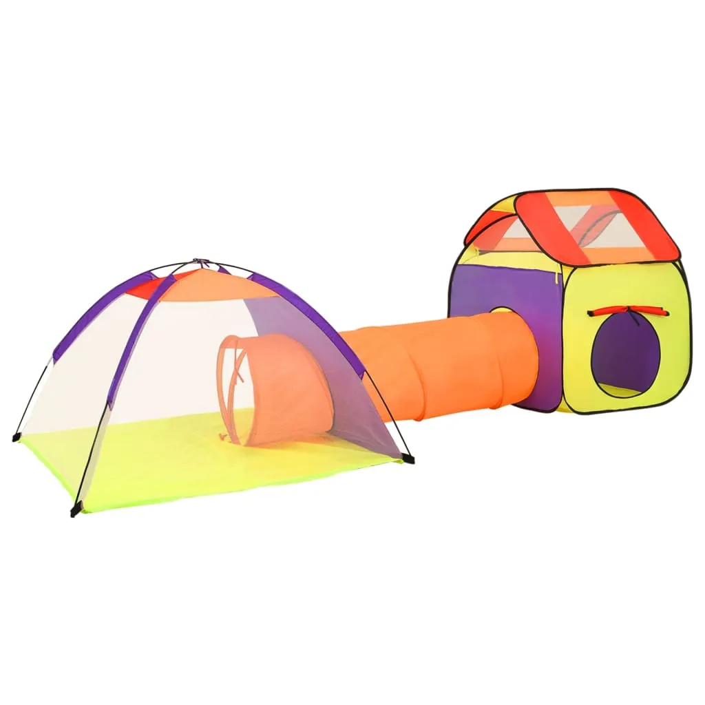 Children Play Tent with 250 Balls Multicolour 338x123x111 cm