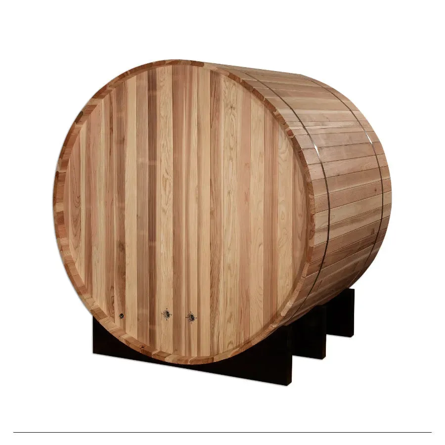 Golden Designs "St. Moritz" 2 Person Barrel Traditional Sauna -  Pacific Cedar