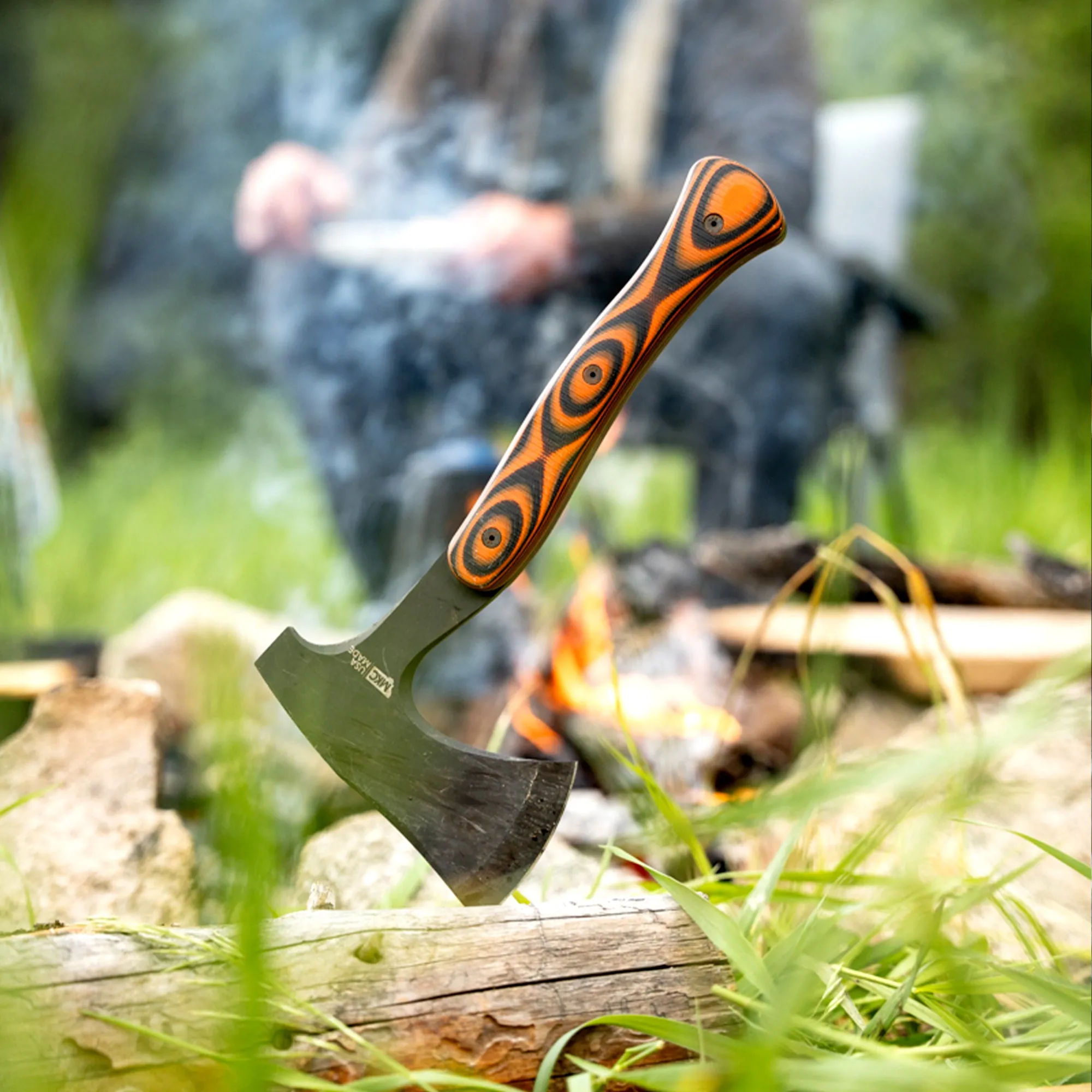 HELLGATE HATCHET - ORANGE & BLACK