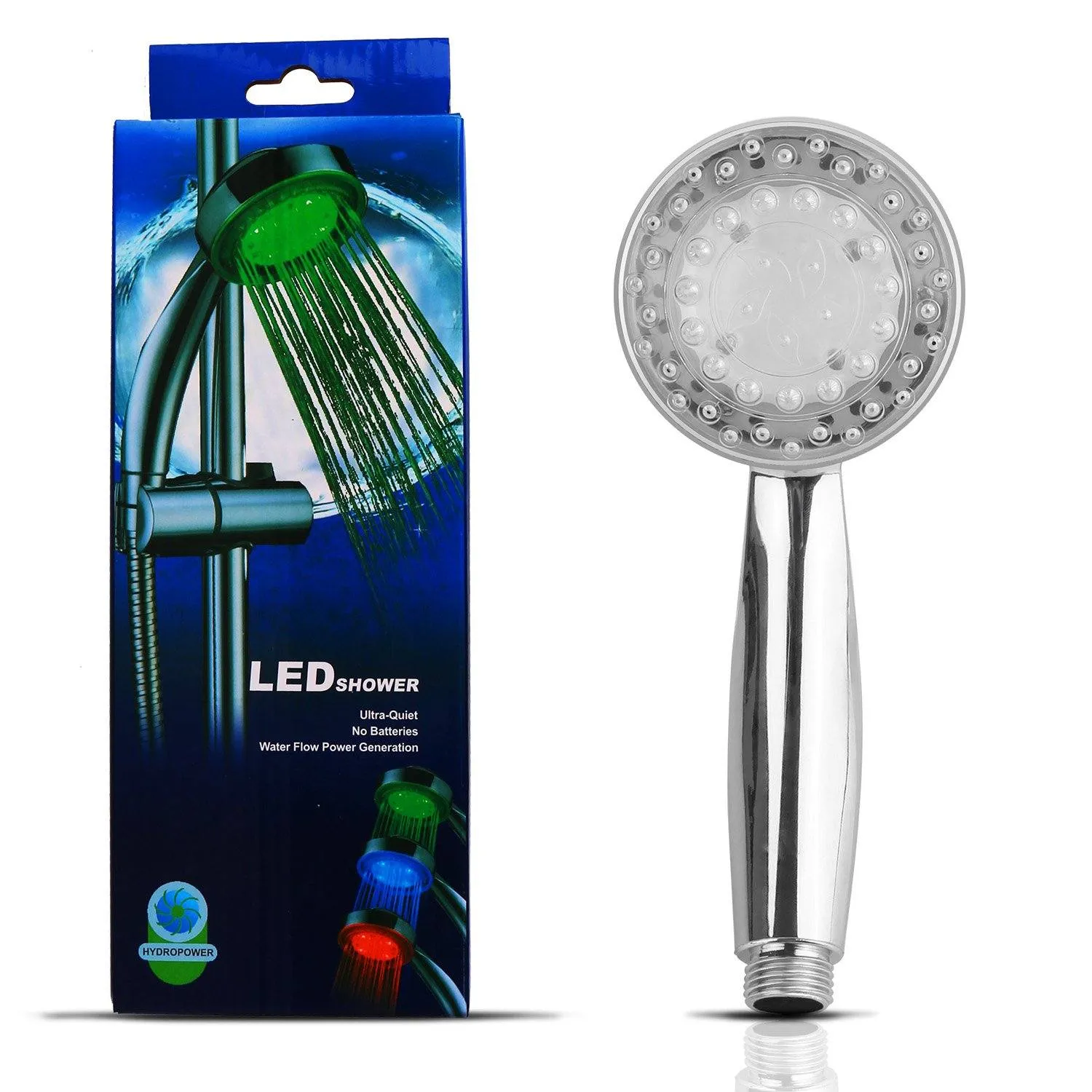 iMounTEK Color-Changing Hydropower LED Shower Head