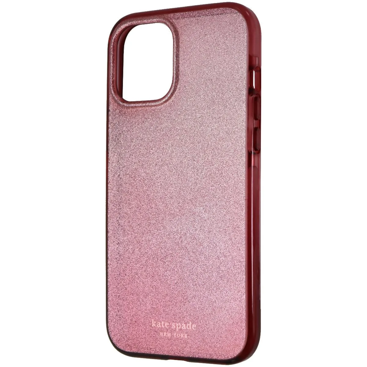 Kate Spade Defensive Hard Case for iPhone 12 Pro Max - Glitter Ombre Magenta