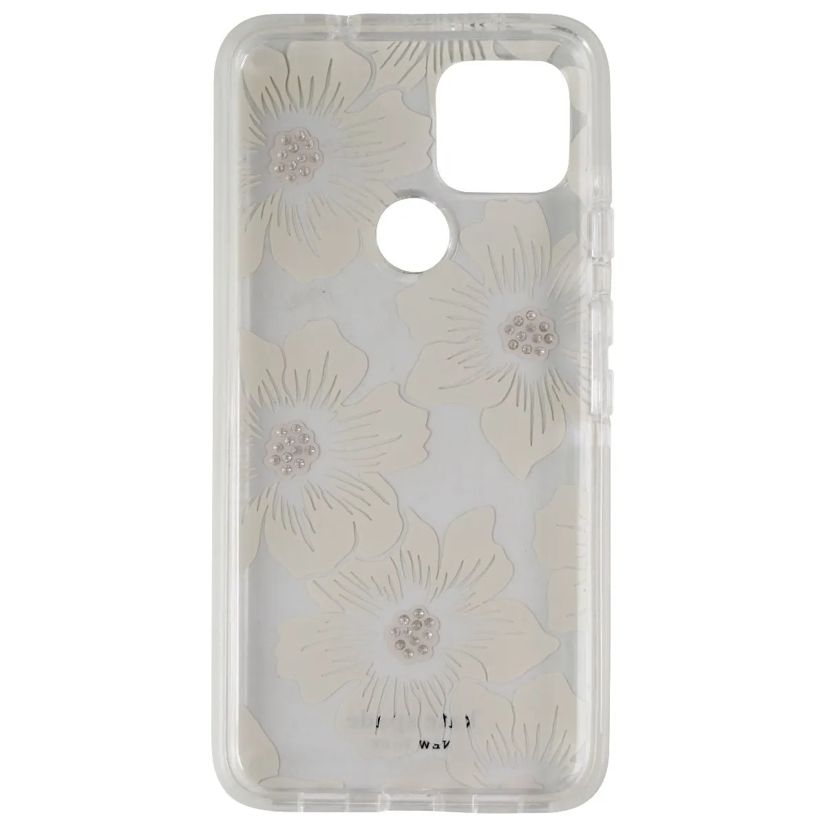 Kate Spade Defensive Hardshell Case for Google Pixel 4a (5G) - Hollyhock Floral