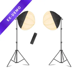 Lantern Softbox 'Kreator Kit' Double Dimmable LED 3200K Lighting Kit (DEMO STOCK)