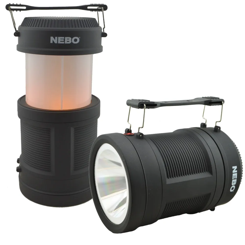 Nebo Realistic Flame Pop-Up Lantern and Spot Light 300 Lumen LED