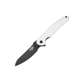 Olight Drever Folding Knife 3.49 inch Black N690 Stainless Steel White G10 Handles