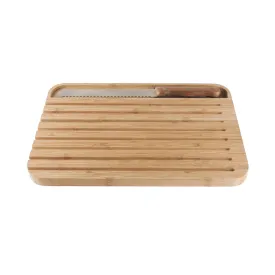 Pebbly Bread Board with Knife Set Large