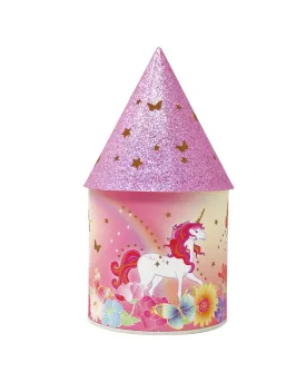 Pink Poppy Unicorn Butterfly Colour Changing Lantern