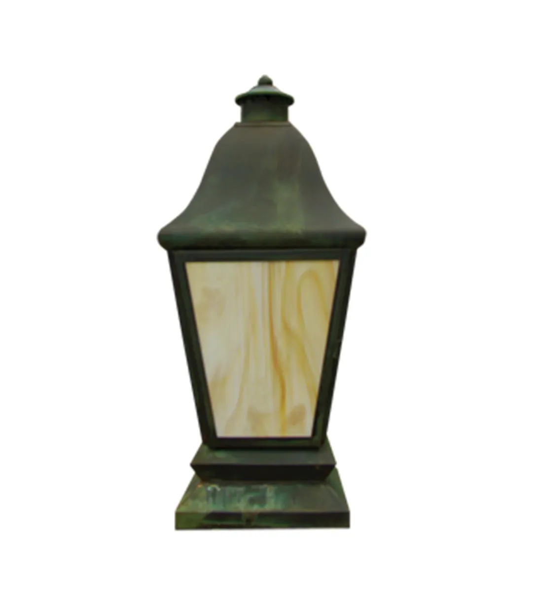 Provence Solid Brass Craftsman Column Mount Pilaster Light