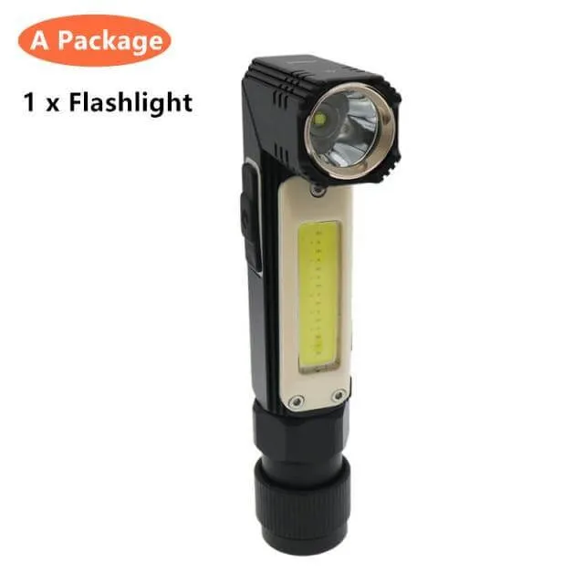 Rechargeable Magnetic Adjustable Camping Flashlight