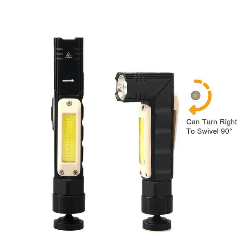 Rechargeable Magnetic Adjustable Camping Flashlight