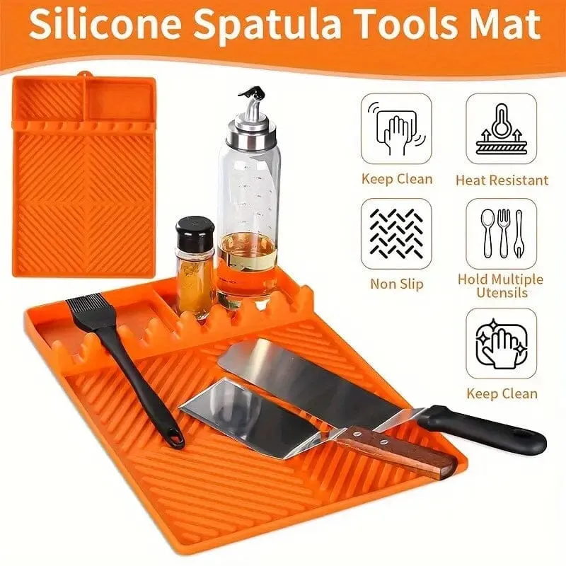 Silicone Grill Mat with Side Shelf