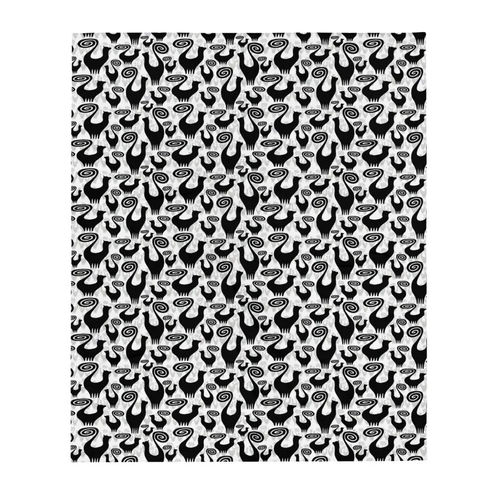 SNOOTY CATS Throw Blanket