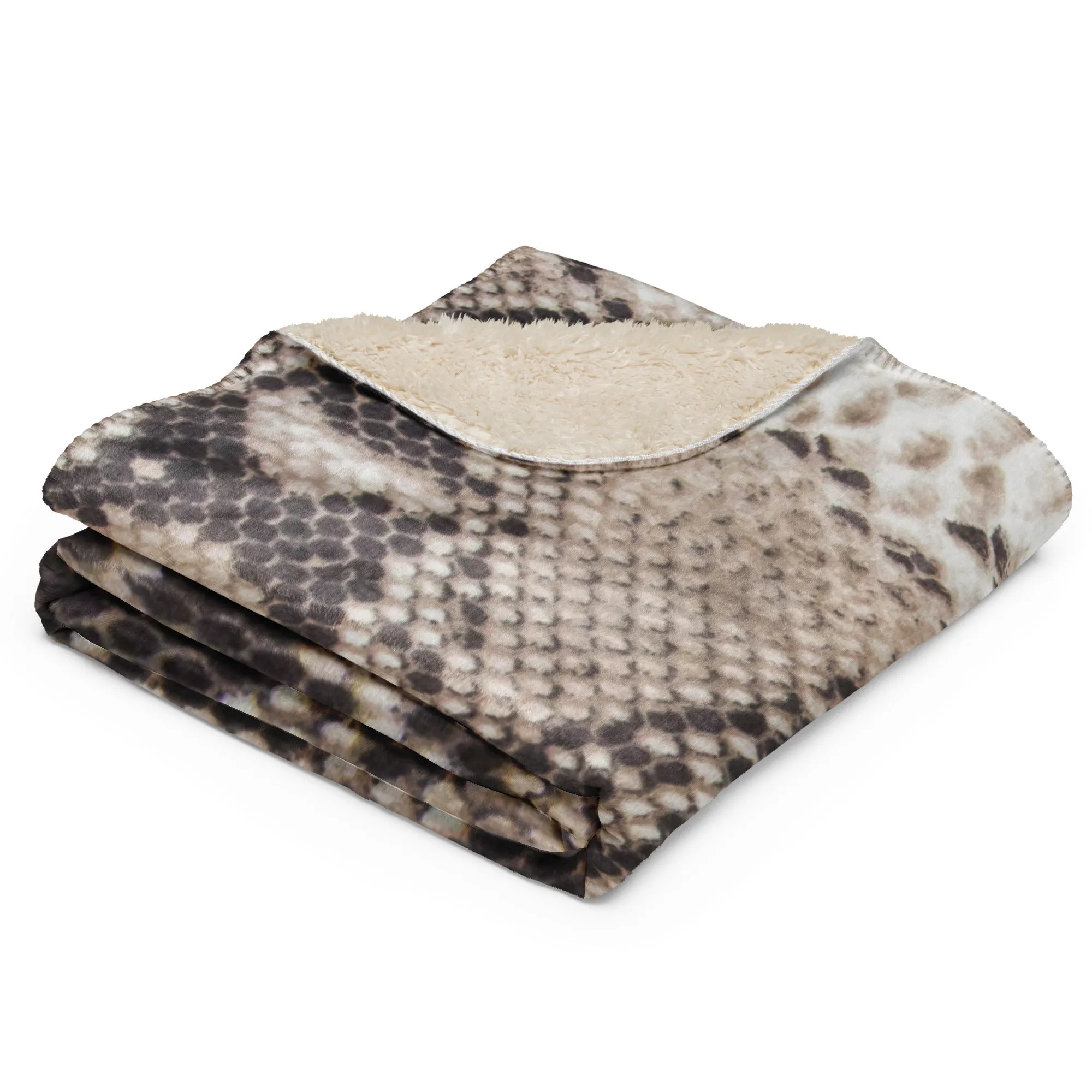 Soft Snake Skin Sherpa blanke lioness-love