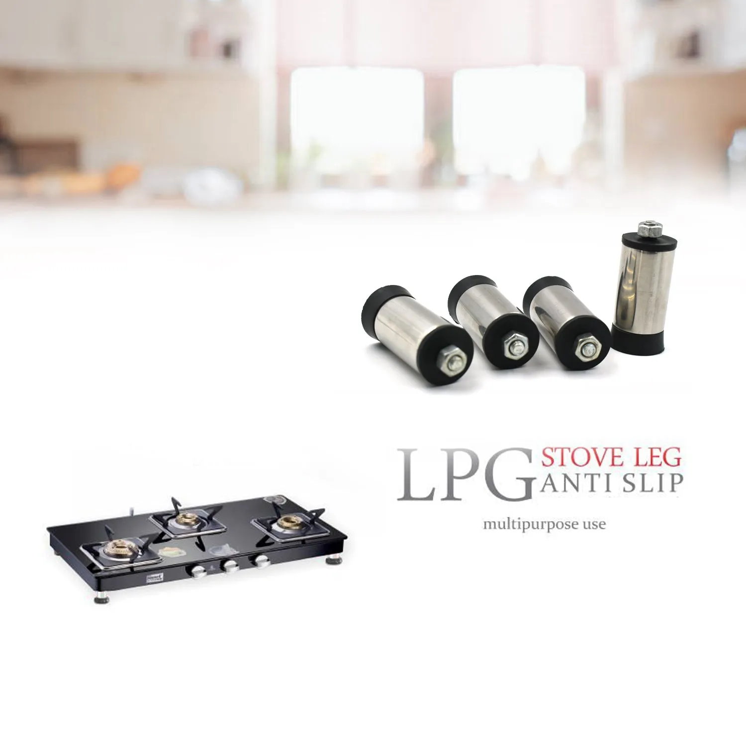 Stainless Steel LPG Stove Legs 4pcs