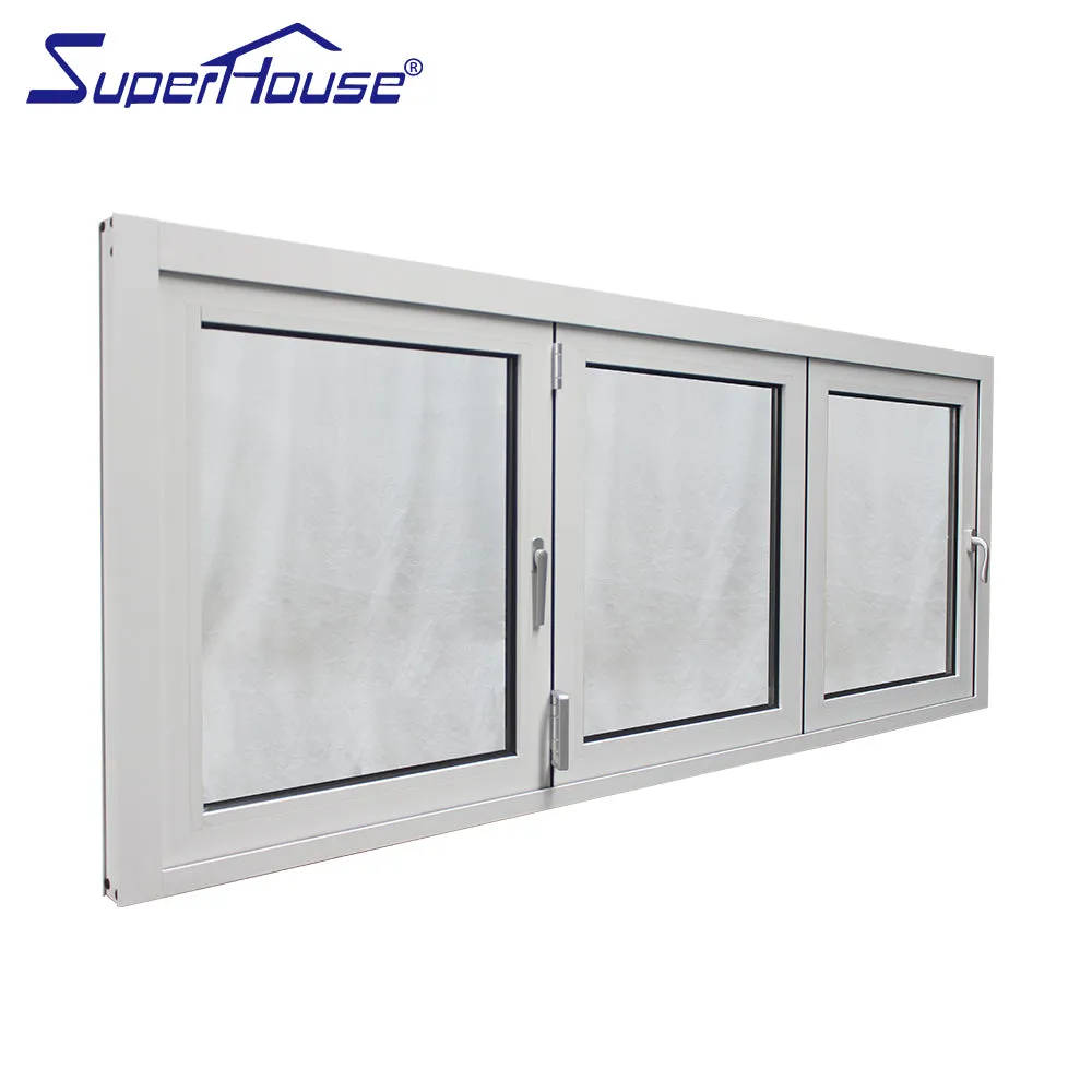 Superwu Modern wholesale thermally broken folding bi folding window double glazed aluminum